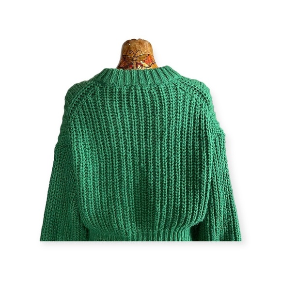 H&M Chunky Green Sweater Size Small C0078 - Picture 5 of 8